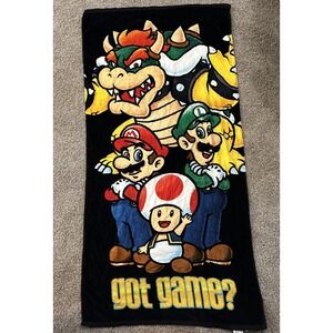 2012 Vintage Nintendo Super Mario Bros Beach Towel "Got Game?" 53" x 27"